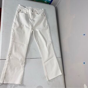 GAP Kick Fit High Rise Jeans, Size 27/ 4S Women's White Jeans.